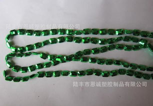 塑胶珠 连线珠 珠串 珠链 电镀胶珠 圣诞珠串价格 厂家 图片
